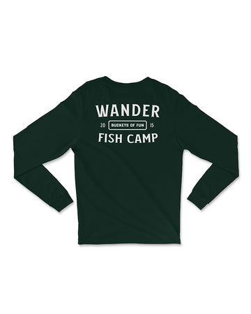 Unisex Fish Camp LS - Pine Green